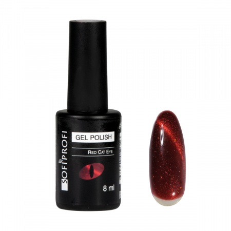Гель-лак для ногтей кошачий глаз RED CAT Тон 358 Sofiprofi RED CAT, 8 мл